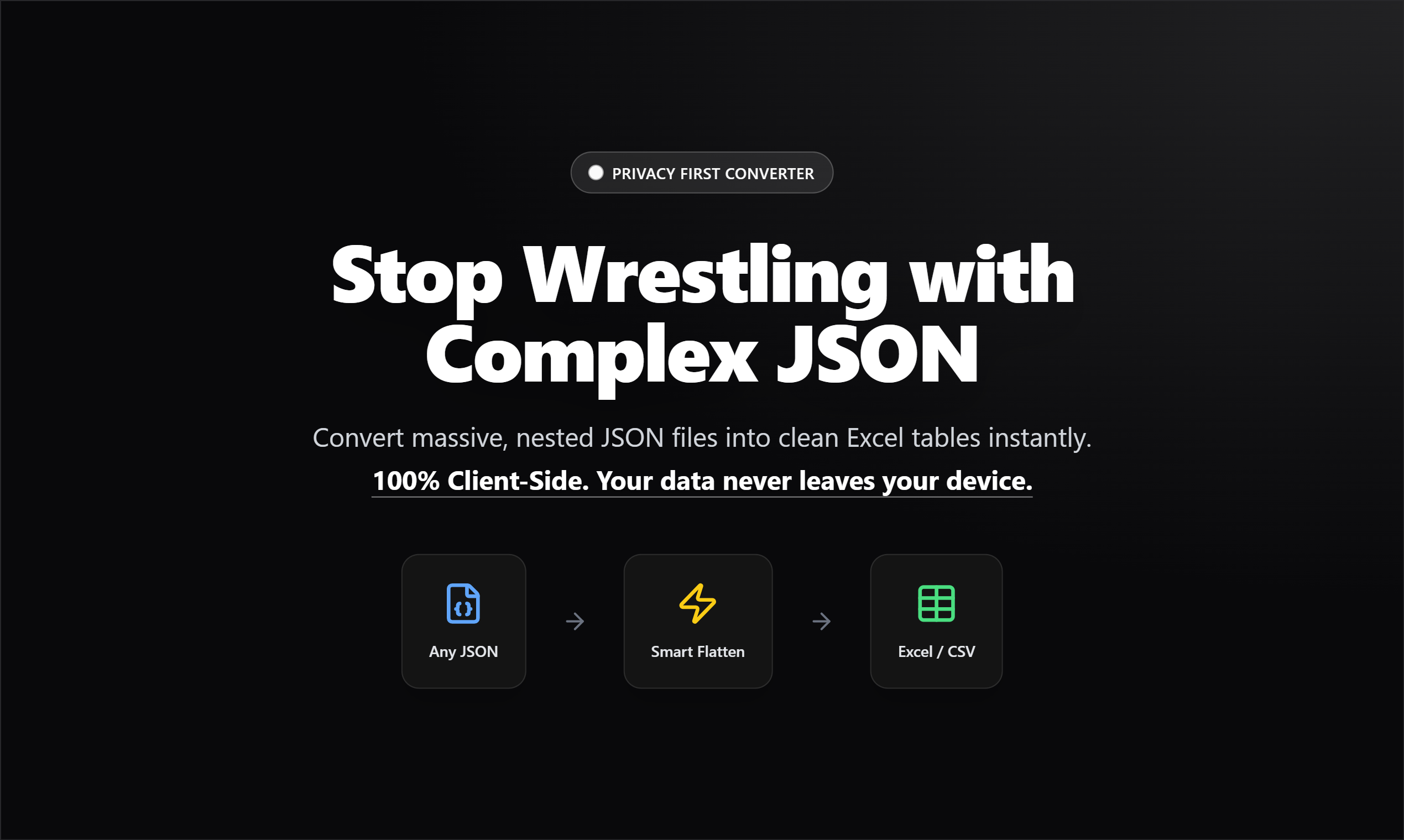 JsonExport — Convert nested JSON to Excel/CSV